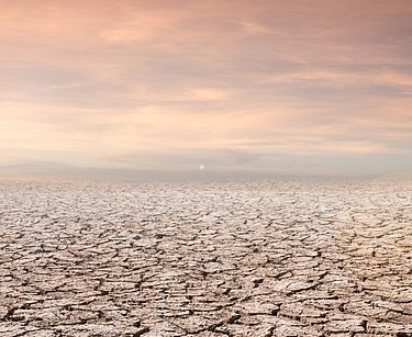 Ausgetrocknete Wüstenlandschaft