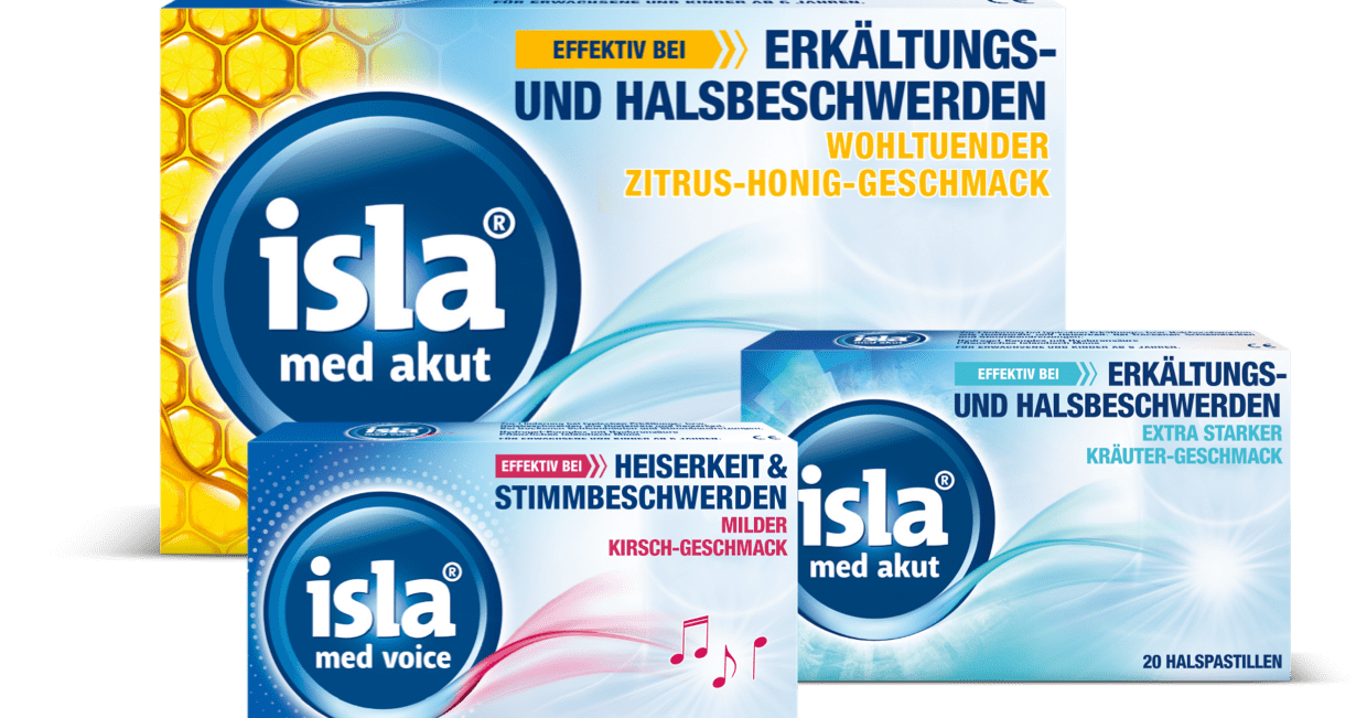 isla med: Bei intensiven Hals- und Stimmbeschwerden | isla
